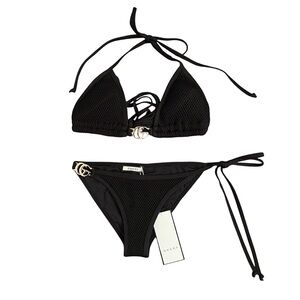 gucci mesh black bikini ♡ nwt